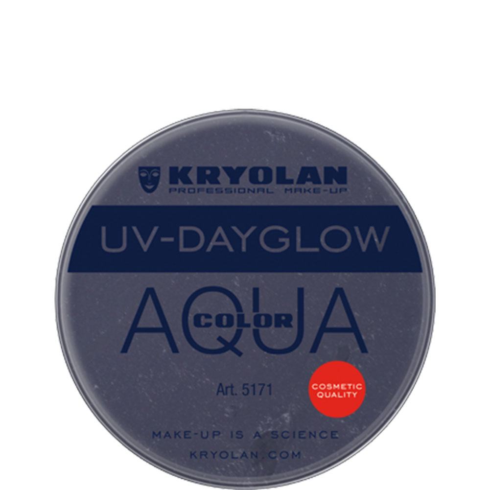Kryolan Aquacolor Cosmetic Grade UV-Dayglow - Black (8 ml)