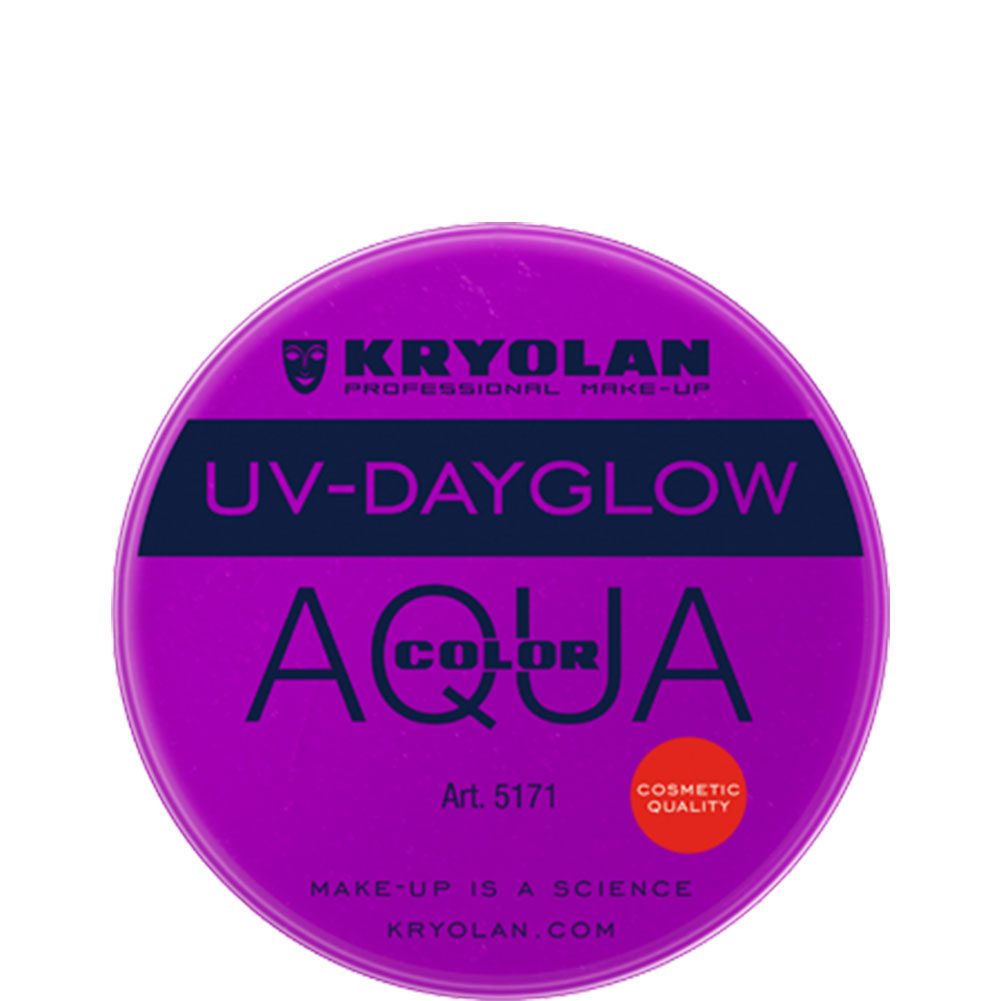 Kryolan Aquacolor Cosmetic Grade UV-Dayglow - Purple (8 ml)