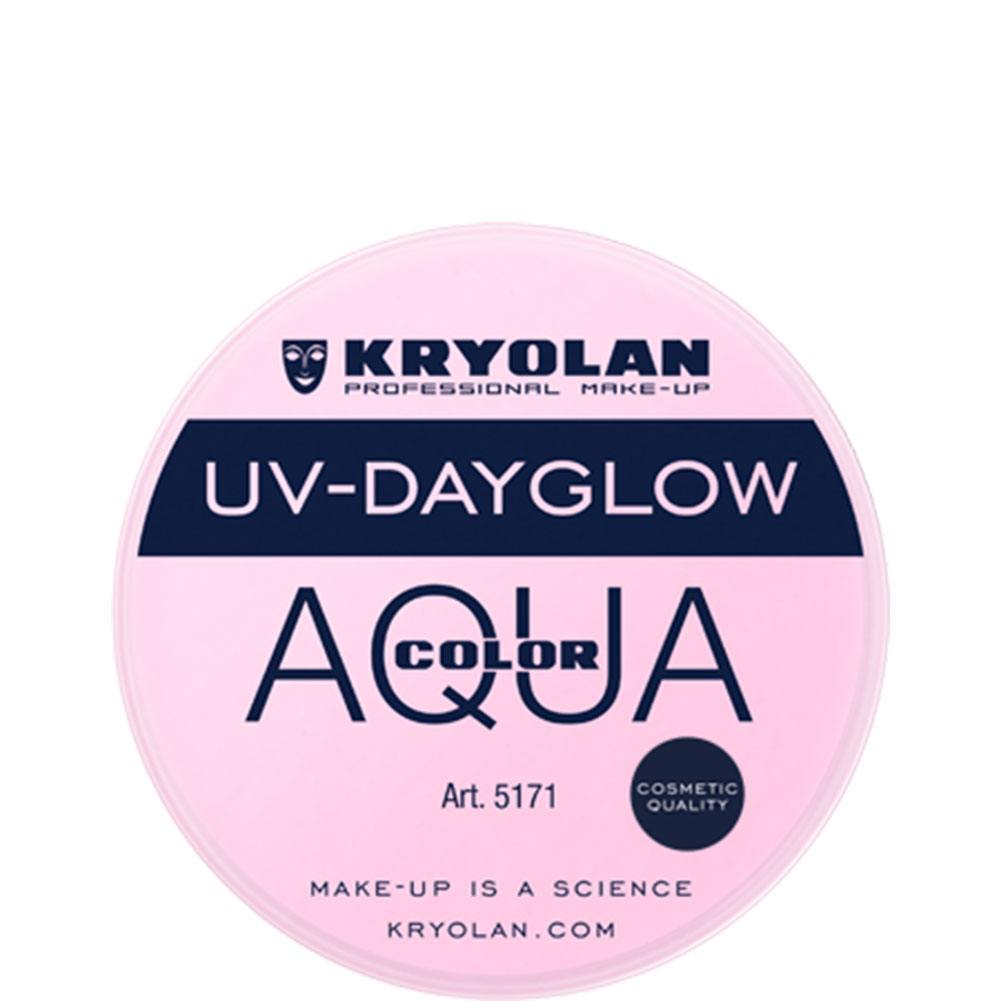 Kryolan Aquacolor Cosmetic Grade UV-Dayglow - Rose (8 ml)