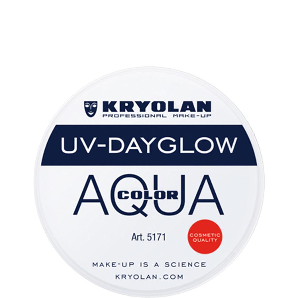 Kryolan Aquacolor Cosmetic Grade UV-Dayglow - White (8 ml)
