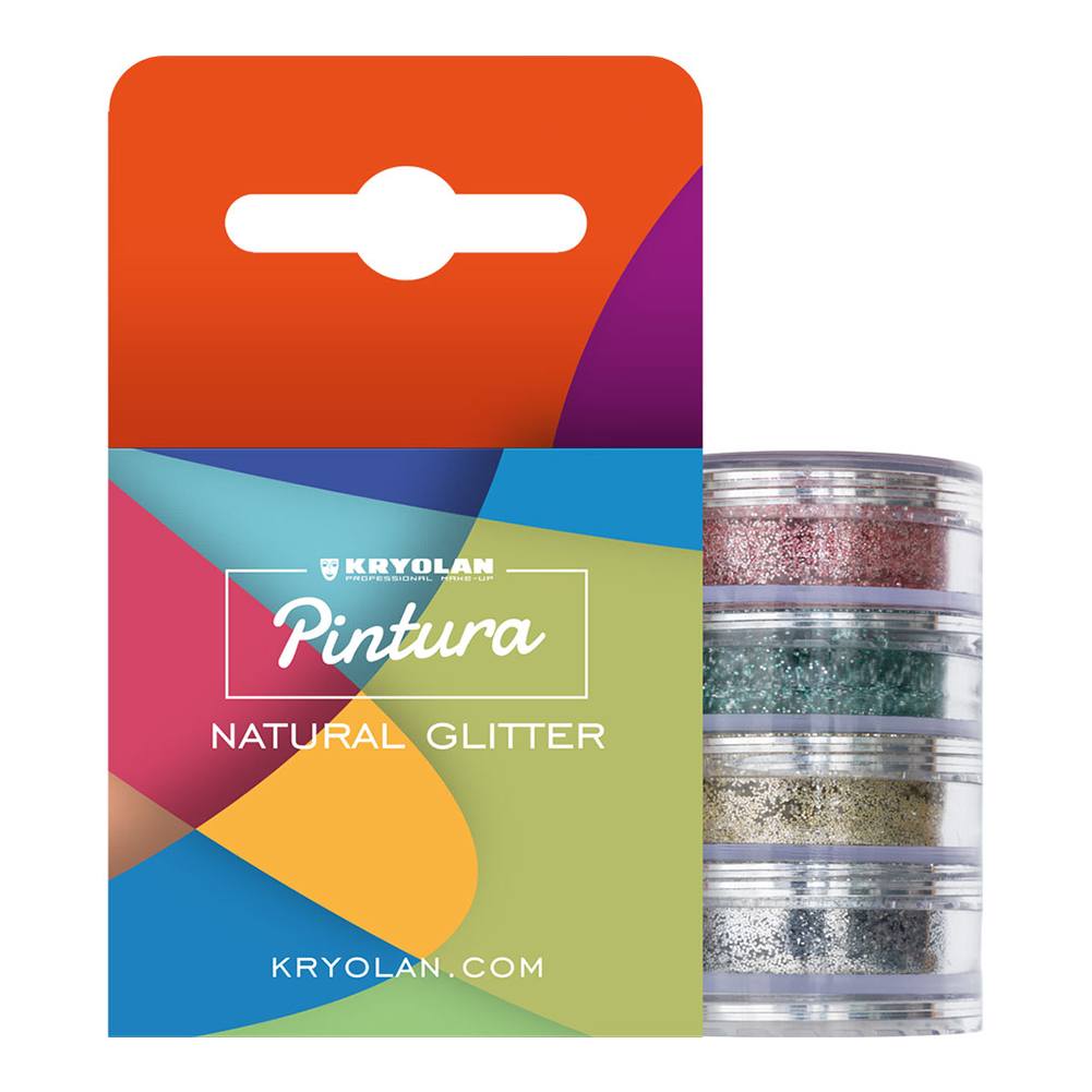 Kryolan Pintura Natural Glitter Set - 4 Colors