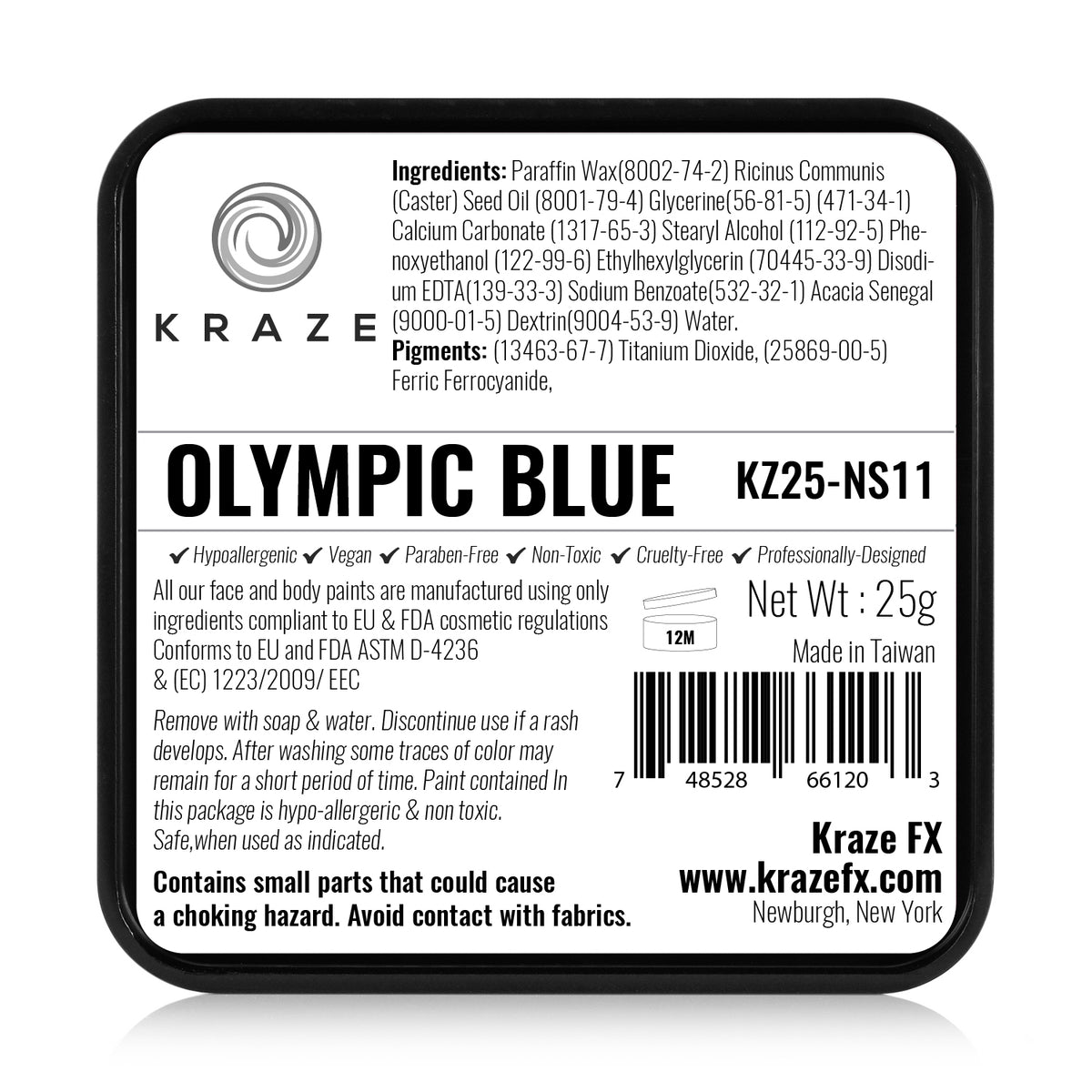 Kraze FX Face Paint - Non Staining - Olympic Blue (25 gm)
