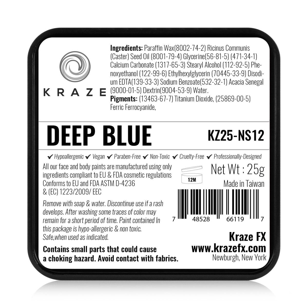 Kraze FX Face Paint - Non Staining - Deep Blue (25 gm)