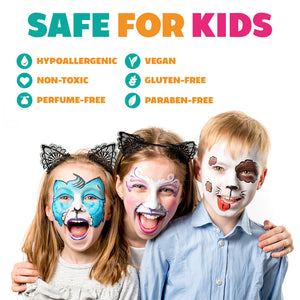 Kraze FX Face Paints - Red, Black & White Value Pack (25 gm each)