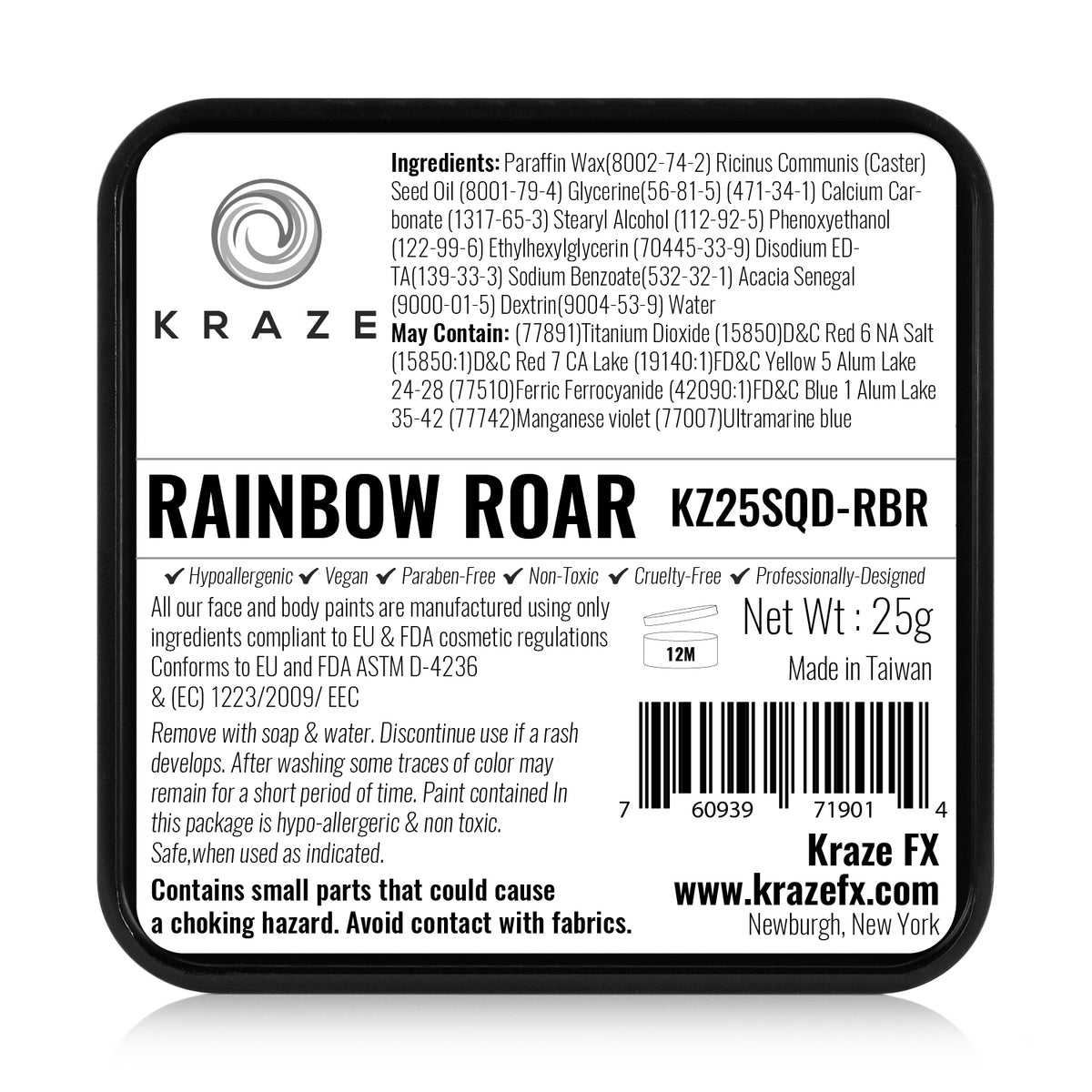 Kraze FX Domed Split Cake - Rainbow Roar (25 gm)
