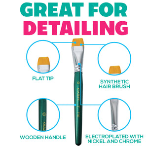 Kraze Flat Brush - 1"