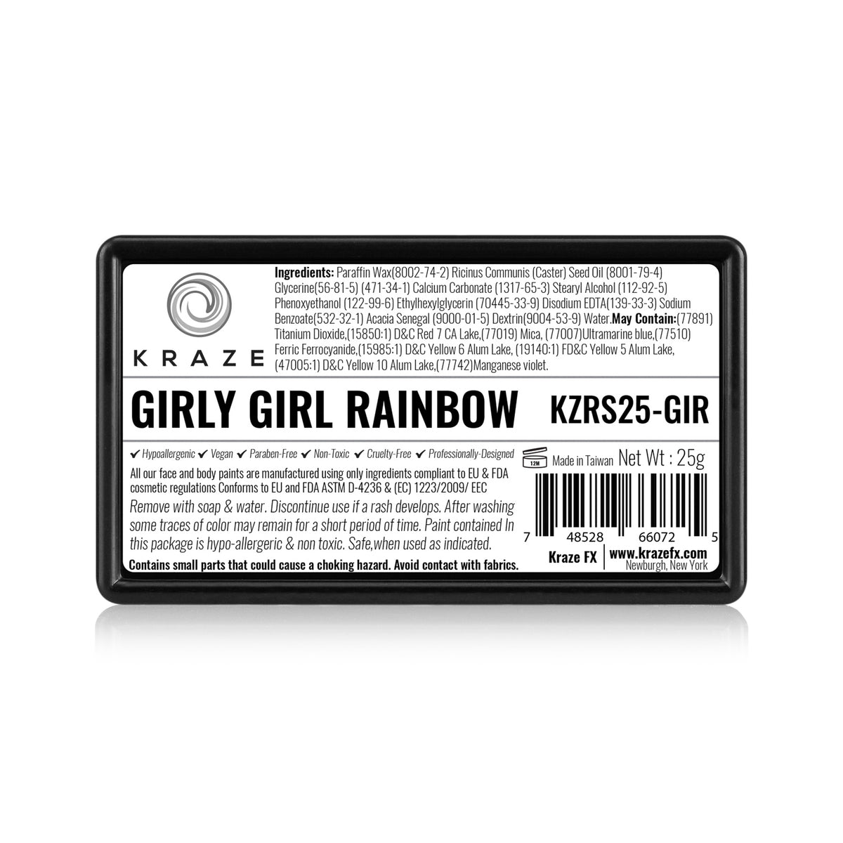 Kraze FX Domed One Stroke Cake - Girly Girl Rainbow (25 gm)
