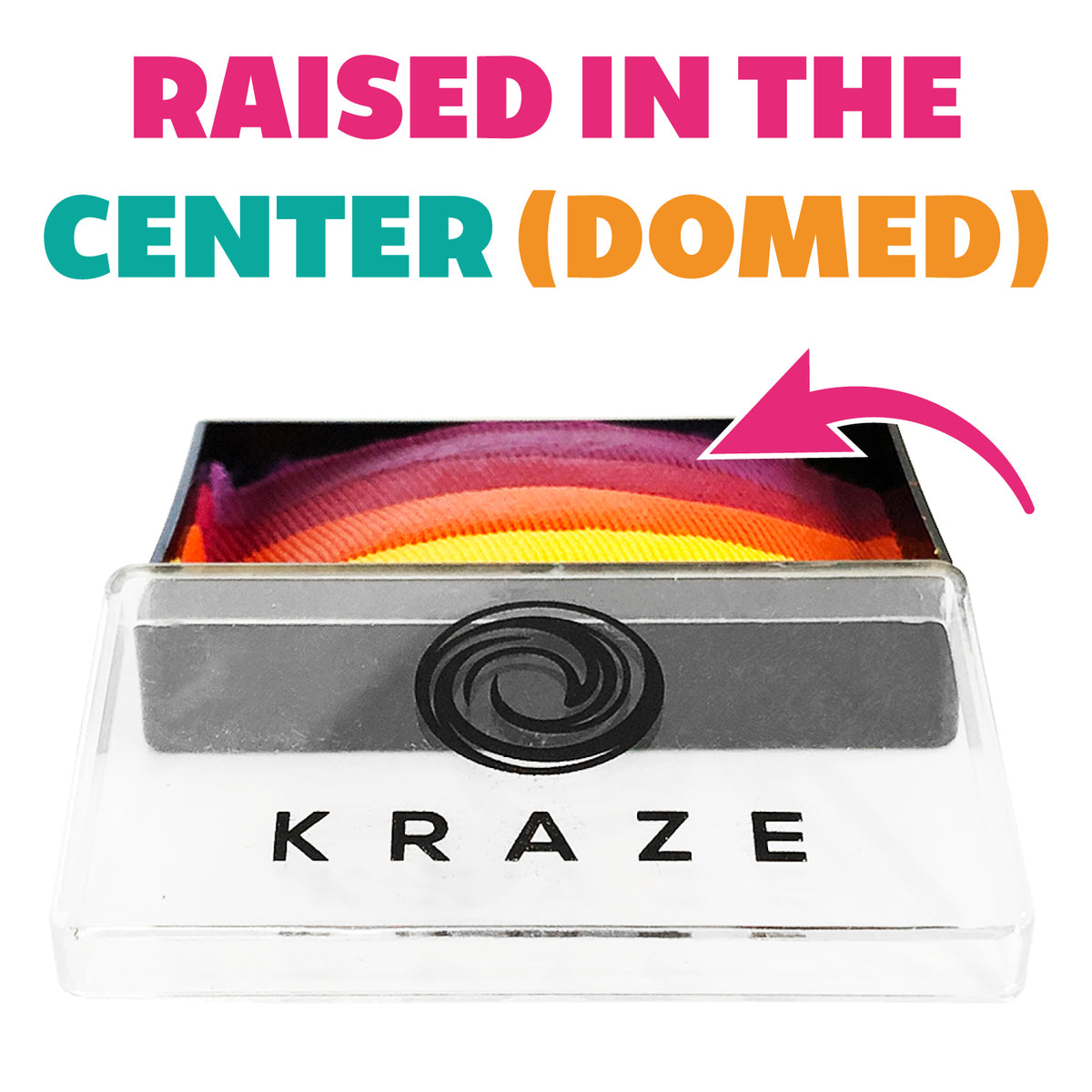 Kraze FX Domed One Stroke Cake - Pink Rose (25 gm)