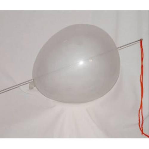 Larocks &quot;Needle Thru&quot; Round Balloon Refills - 11&quot; Clear (100/bag)