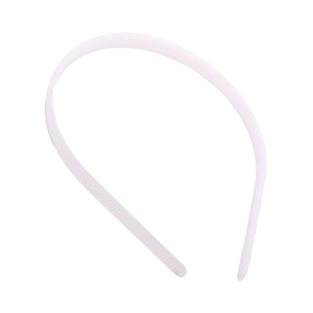 White Plastic Headbands - 1/4&quot; (12 or 48/pack)