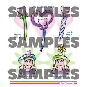 Restaurant Syle Balloon Menu - Wands & Flowers