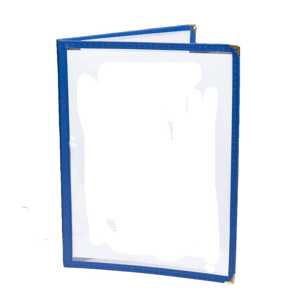 Two Pocket Menu Holder For Face Paint Designs (Blue)