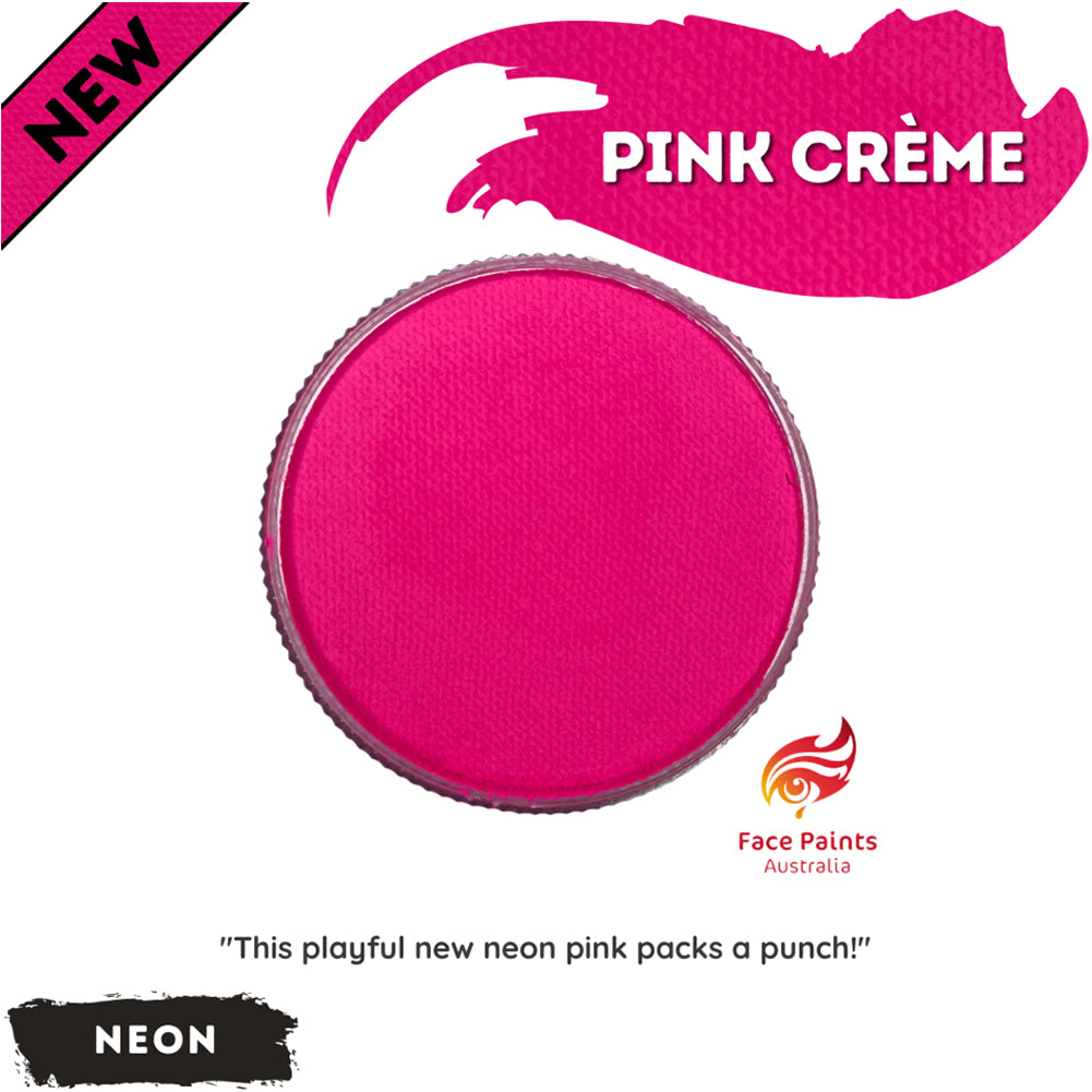 Face Paints Australia Face &amp; Body Paint - Neon Pink Creme (30g)