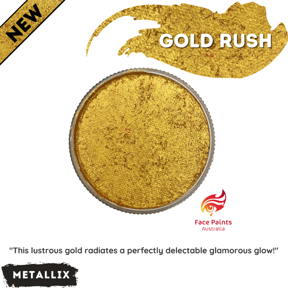 Face Paints Australia Face & Body Paint - Metallix Ultimate Gold (30 gm)