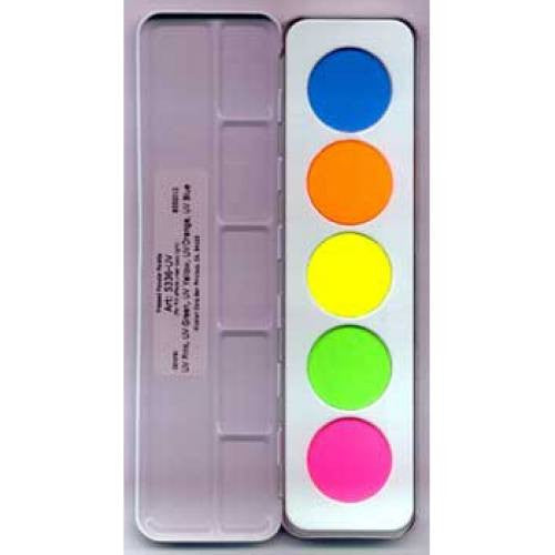 Kryolan UV-Dayglow Palette (5 Colors)