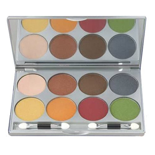 Kryolan Warm Viva Pro Pressed Powder Palette - 9108-FR2 (8 Colors)