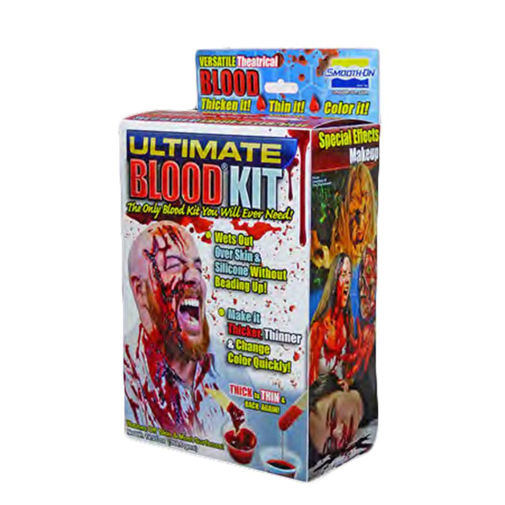 Ultimate Blood&amp;reg; Kit contains everything needed for simulating a variety of blood effects such as special effects, medical simulation, moulage or other theatrical blood effects. Ultimate Special FX blood has the consistency and appearance of real blood. Viscosity and color of blood effects can be adjusted by using included color tints. Ultimate Blood&amp;reg; dries to give a wet blood finish and flexes with movement without cracking. Ultimate Blood&amp;reg; Kit is lab certified and safe to use on skin. This high