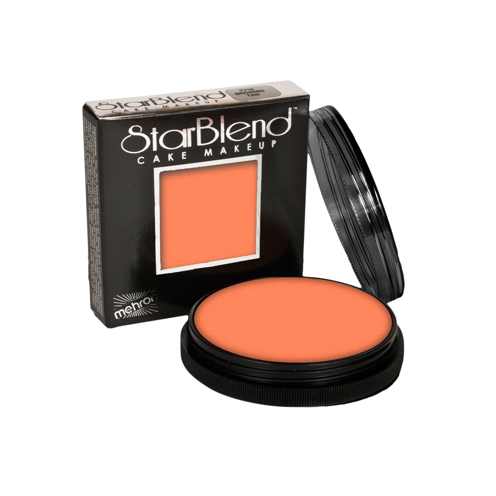 Mehron StarBlend Cake Makeup - Orange (2 oz)
