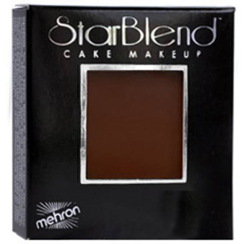 Mehron Brown StarBlend Cake Makeup - Ebony 10C (2 oz)