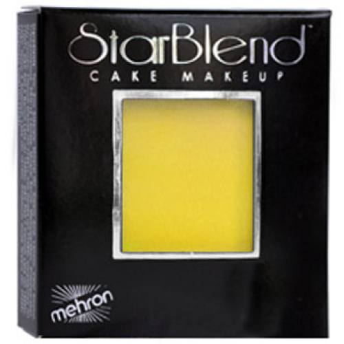 Mehron StarBlend Cake Makeup - Yellow (2 oz)