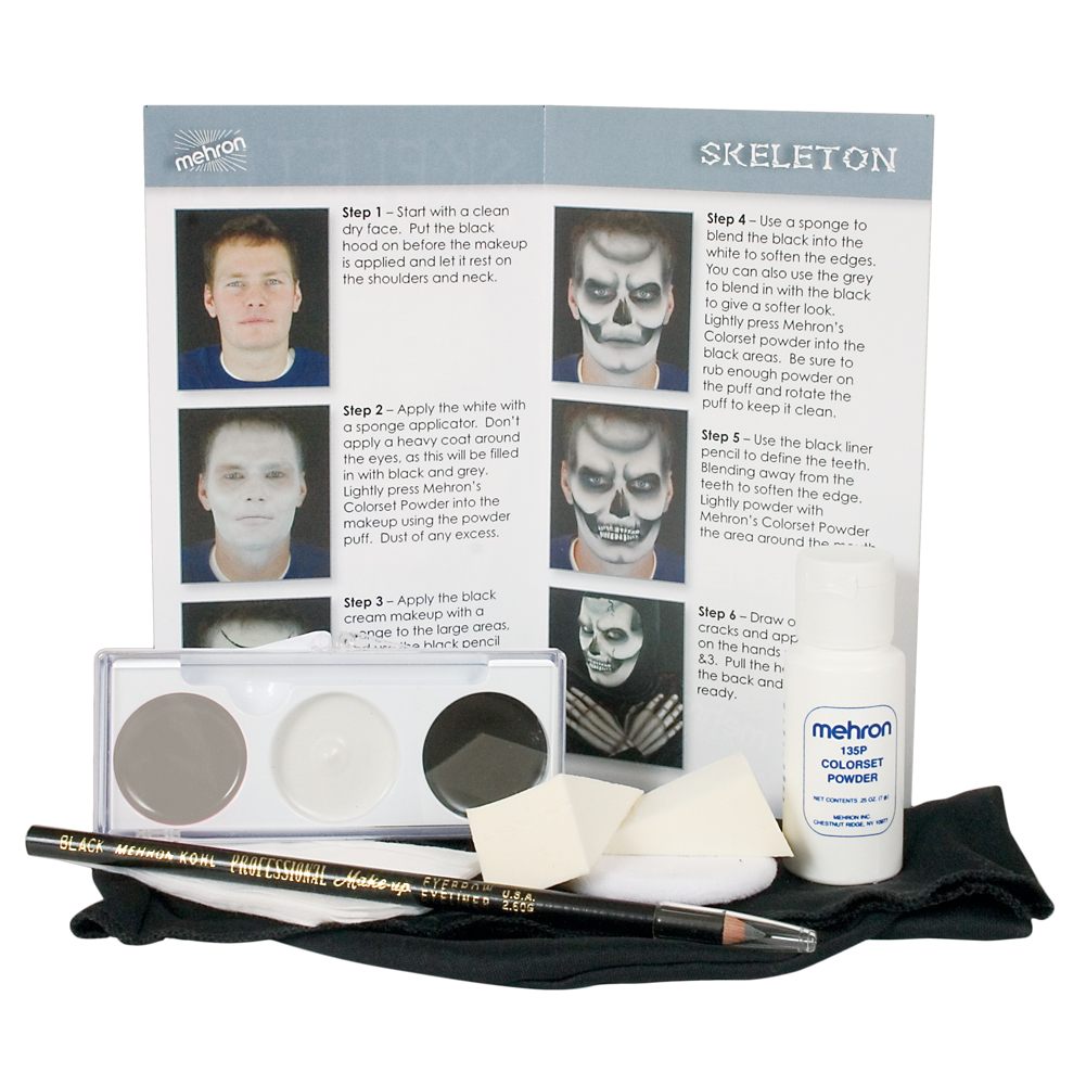 Mehron Premium Skeleton Character Kit