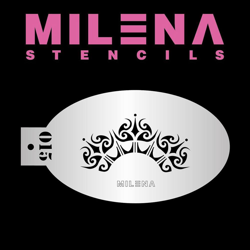 Milena Face Painting Stencils - Crown Stencil 015