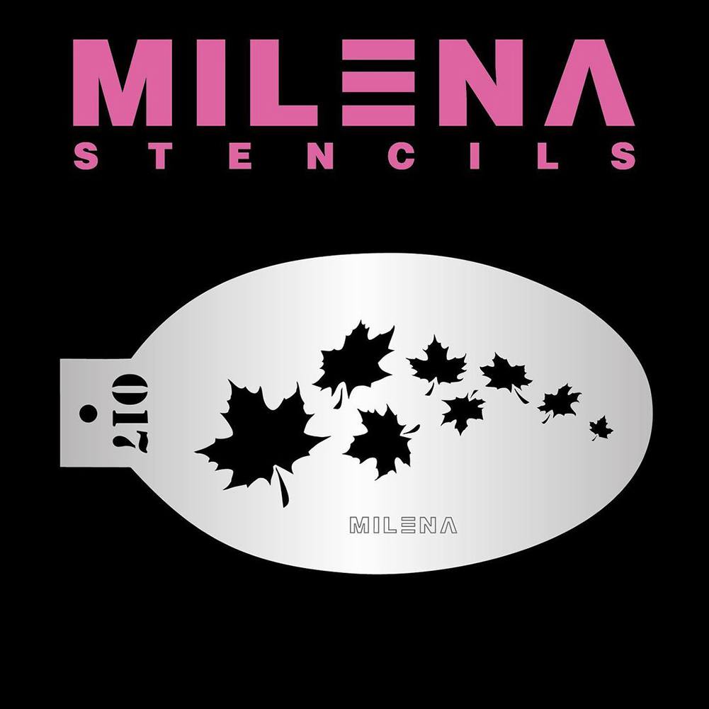 Milena Face Painting Stencils - Leaves 017