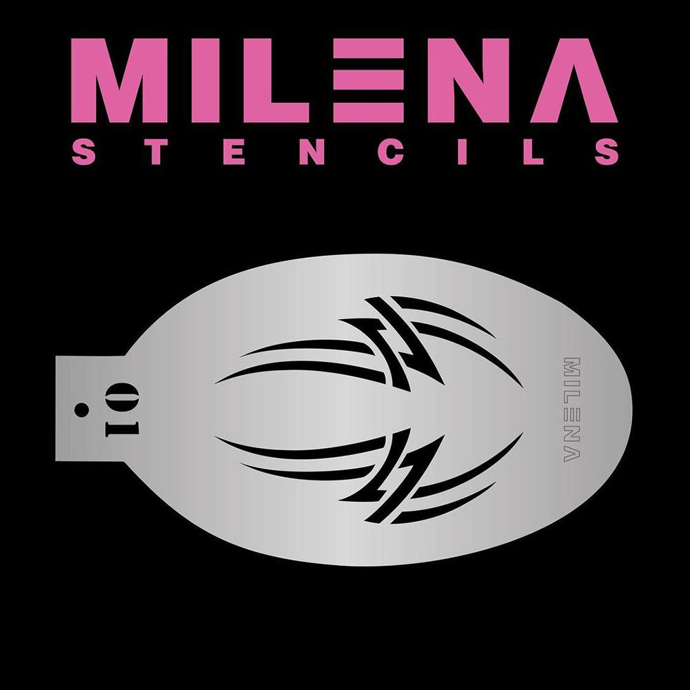 Milena Face Painting Stencils - Tribal 01