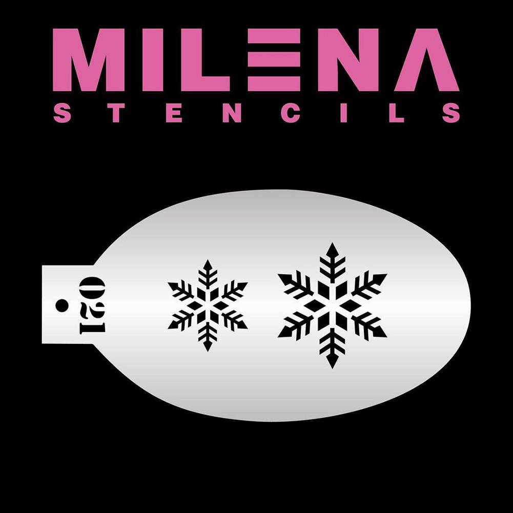 Milena Face Painting Stencils - Snowflakes 021