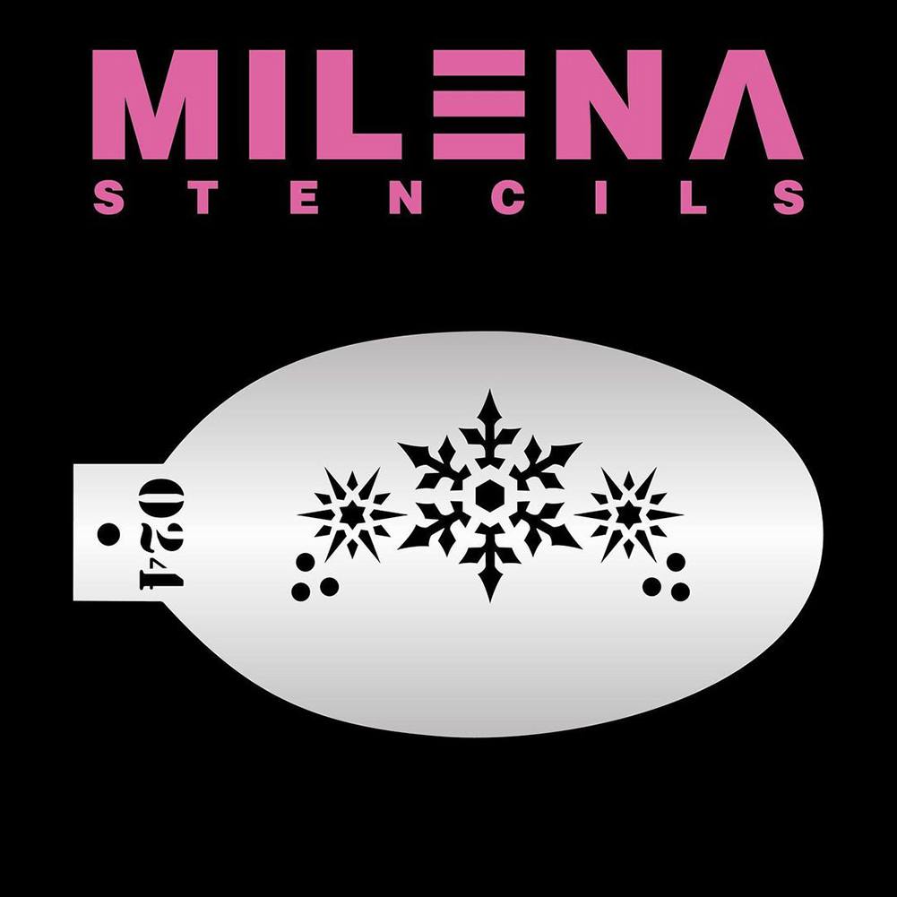 Milena Face Painting Stencils - Snowflakes 024