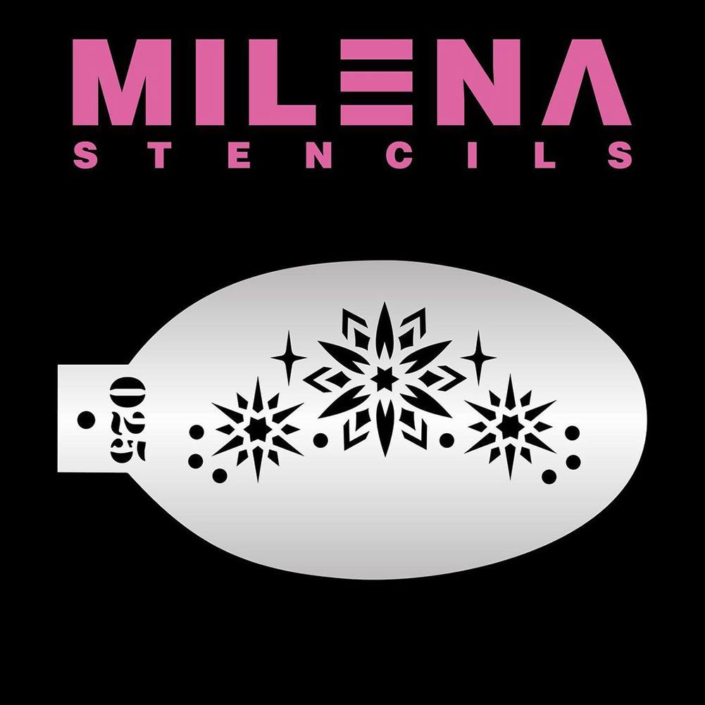 Milena Face Painting Stencils - Snowflakes 025