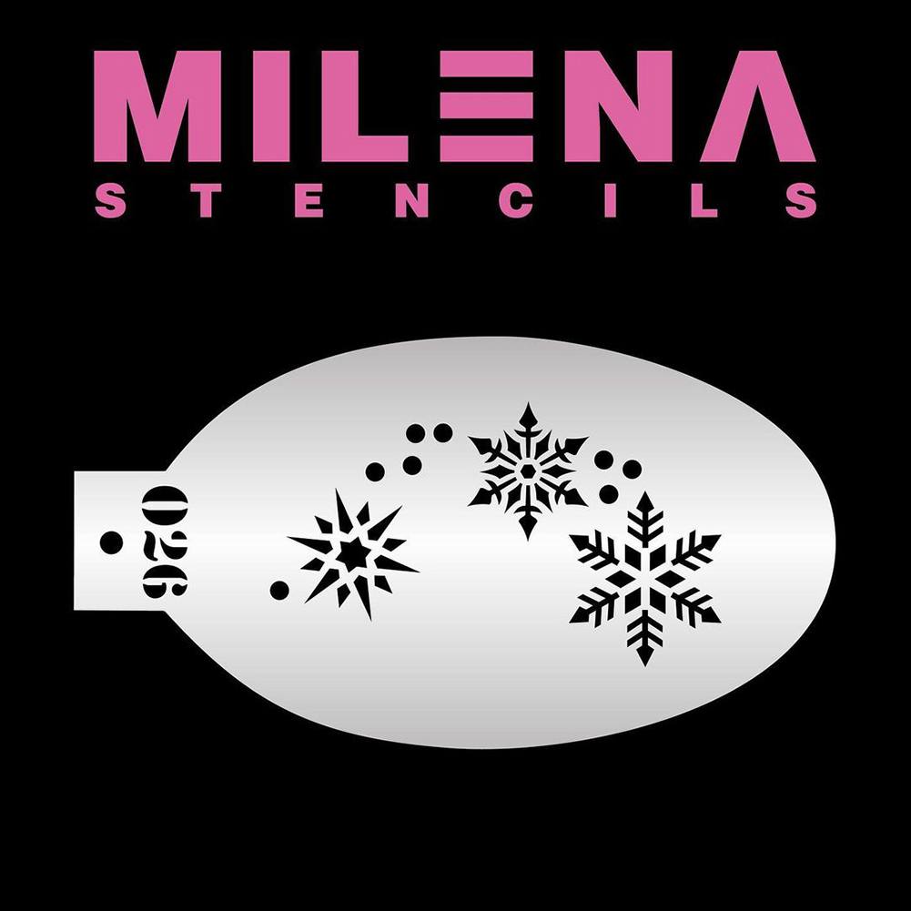 Milena Face Painting Stencils - Snowflakes 026