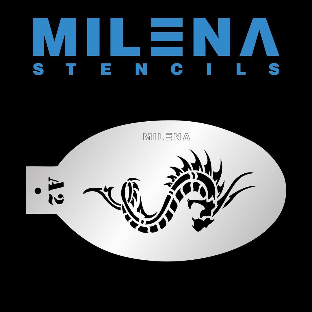 Milena Face Painting Stencils - Dragon A2