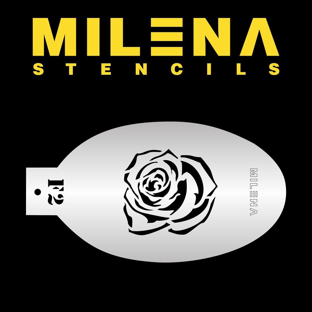 Milena Face Painting Stencils - Rose F2