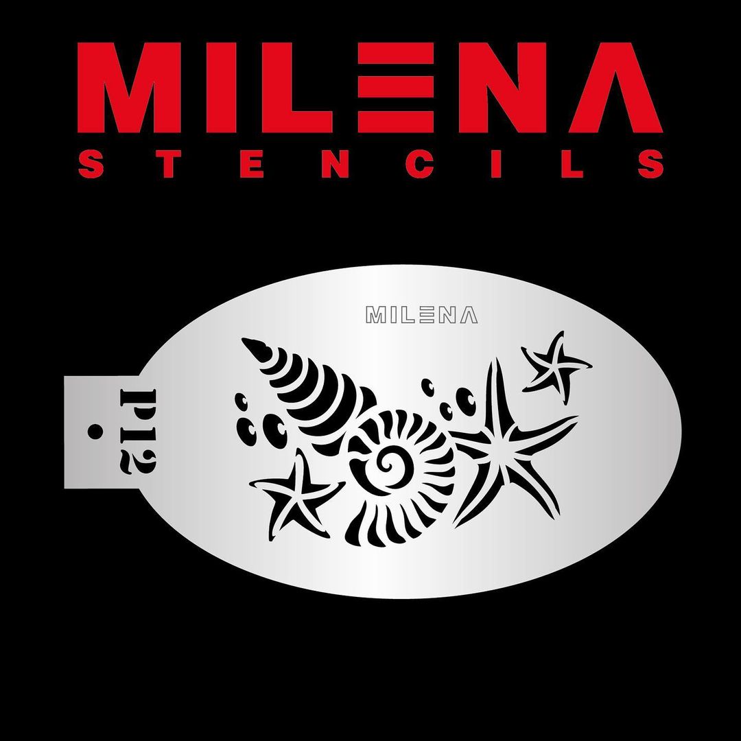 Milena Face Painting Stencils - Seashells P12