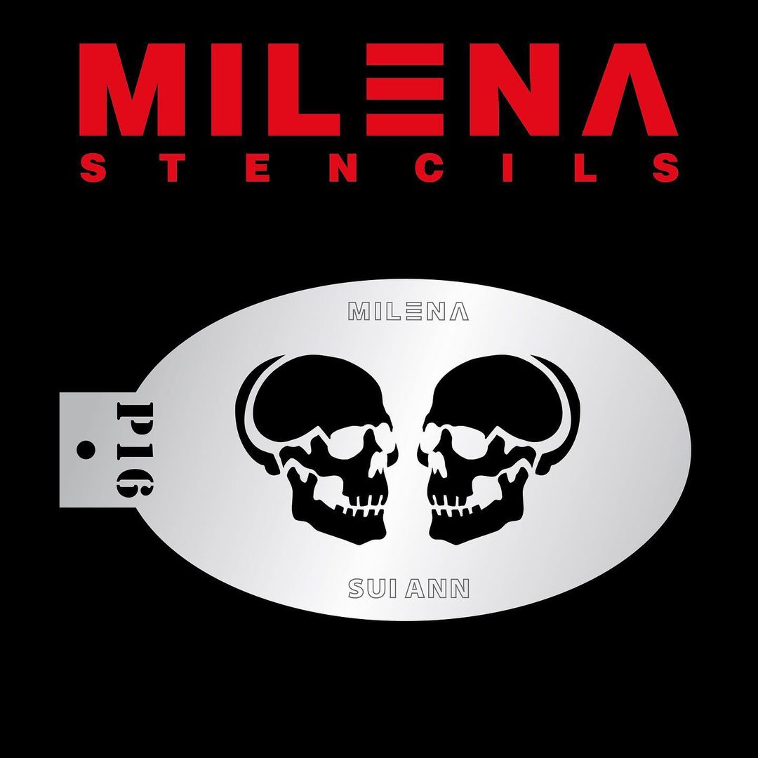 Milena Face Painting Stencils -  Skulls P16