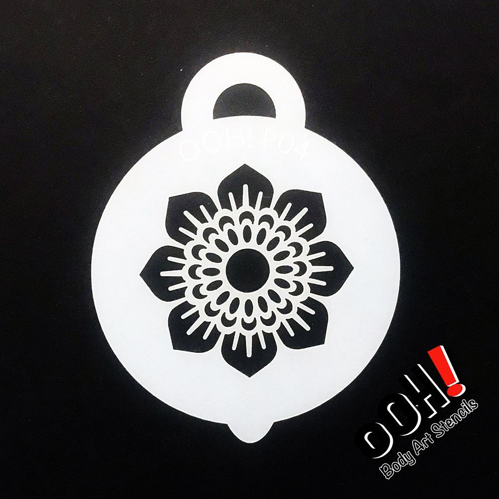 Ooh! Petite Stencil - Henna Sunflower