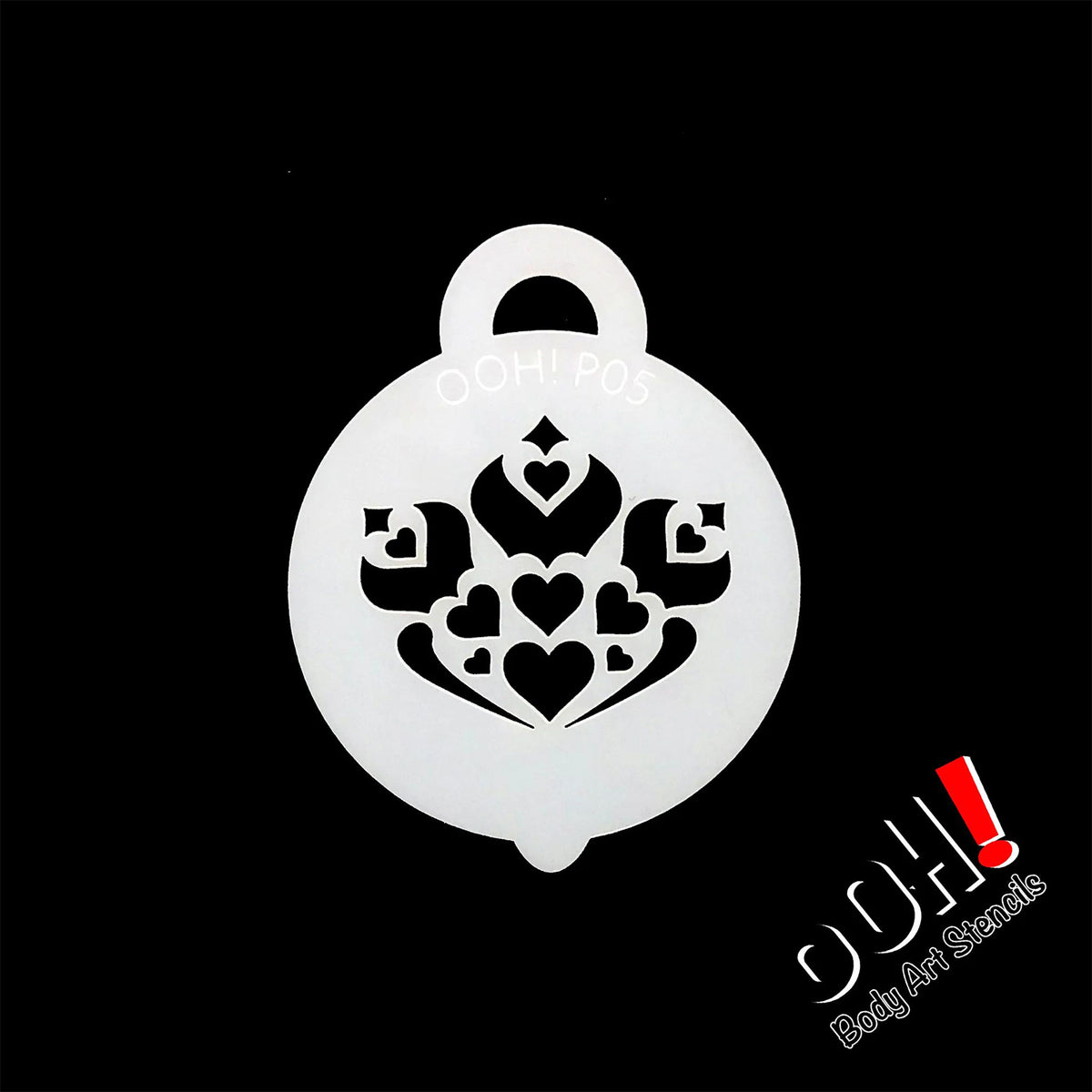 Ooh! Petite Stencil - Royal Heart