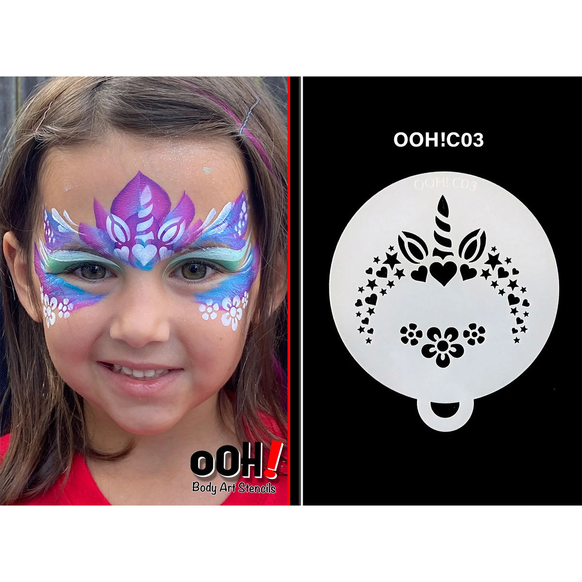 Face Paint Kit for Kids - Vibrant Face Painting Colors, Stencils