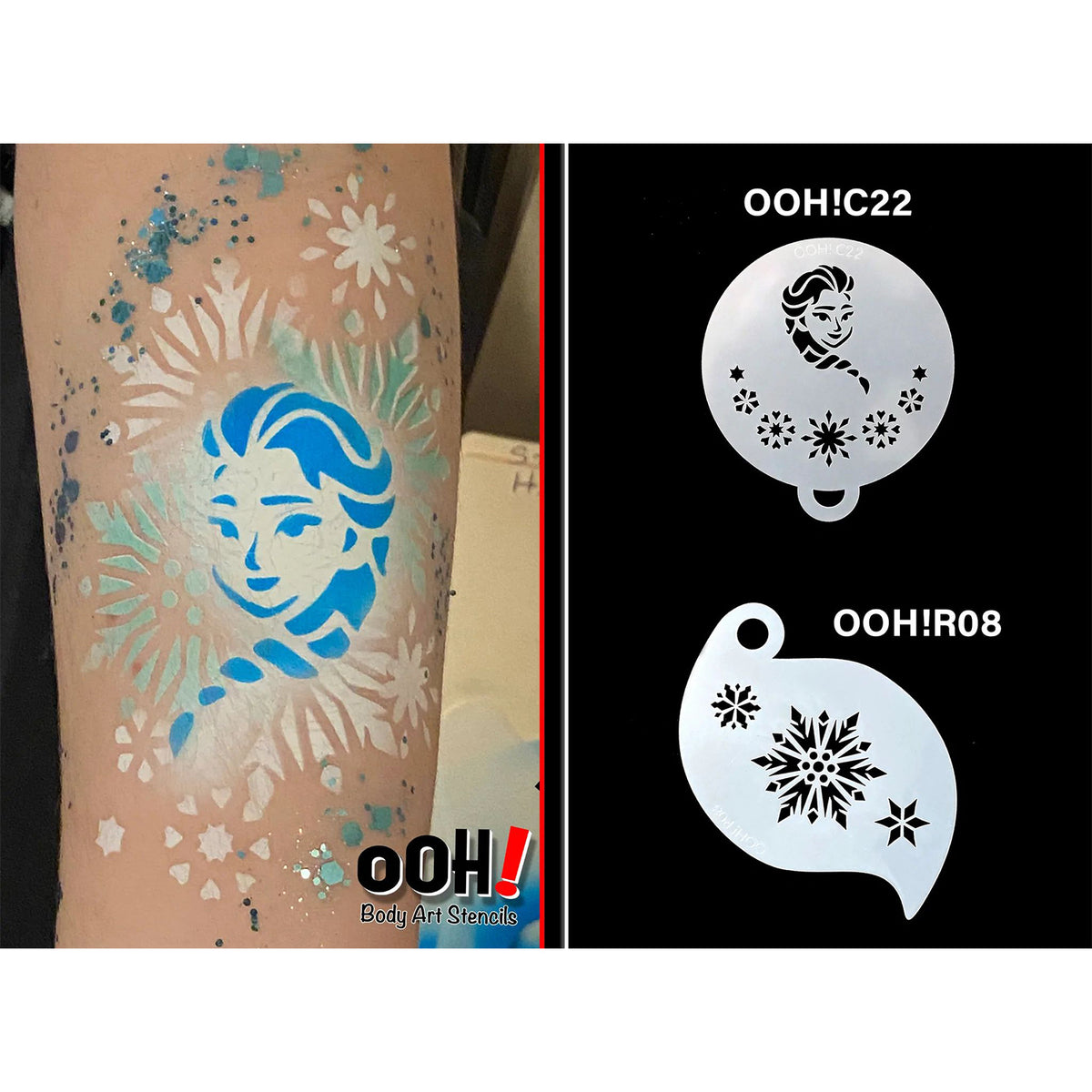 Ooh! Flip Stencil - Snowflake Queen