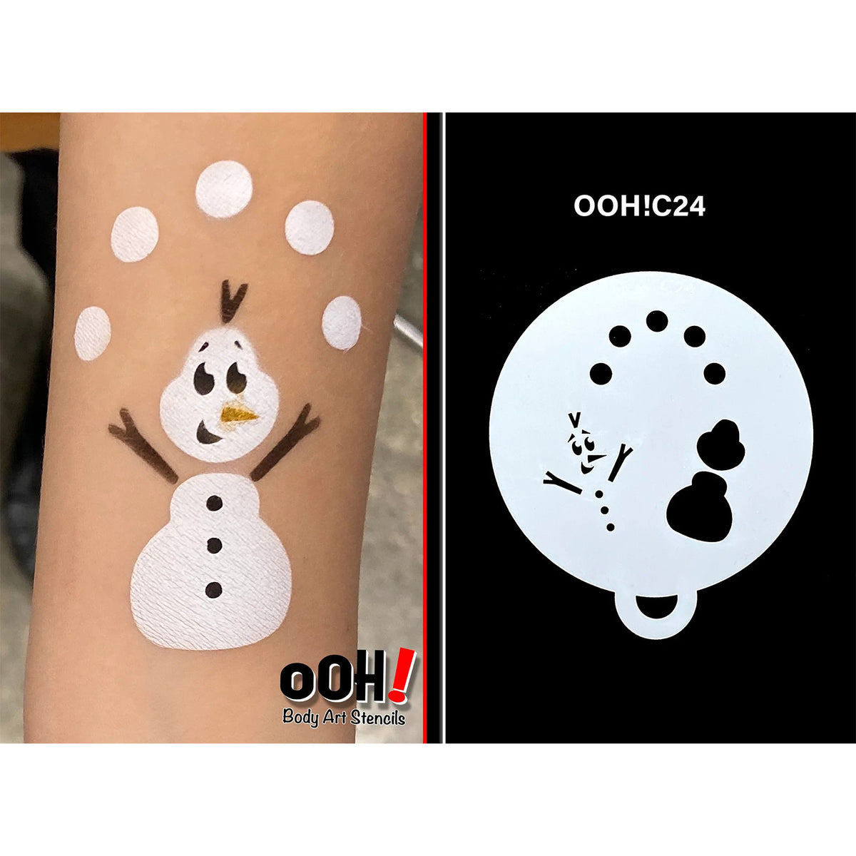 Ooh! Flip Stencil - Magic Snowman