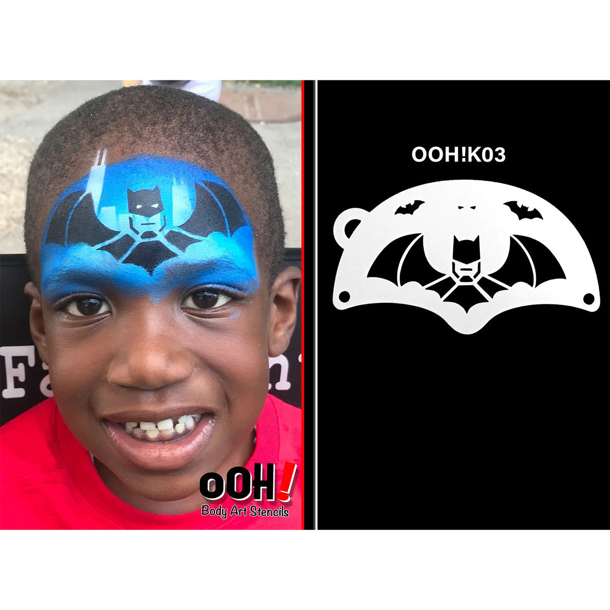 Superhero Face Painting Stencils Face Paint Templates Batman Stencils For  Boys