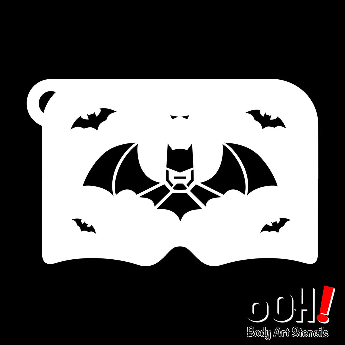 Ooh! Mask Stencil - Bat Hero