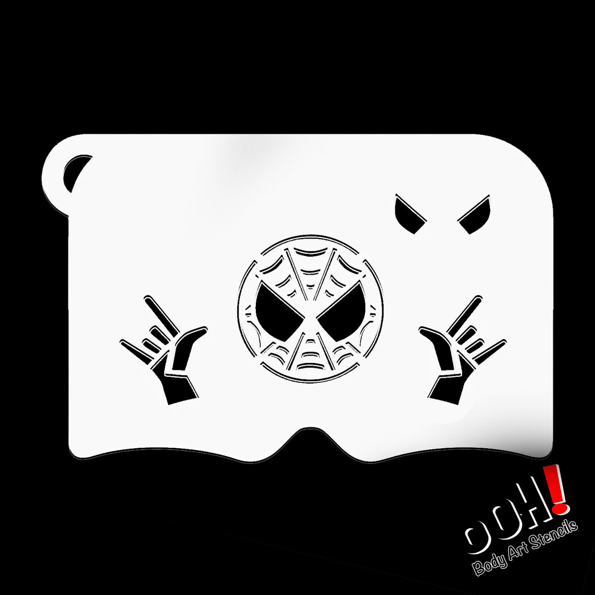 Spiderman Face Stencil spiderman-face-stencil