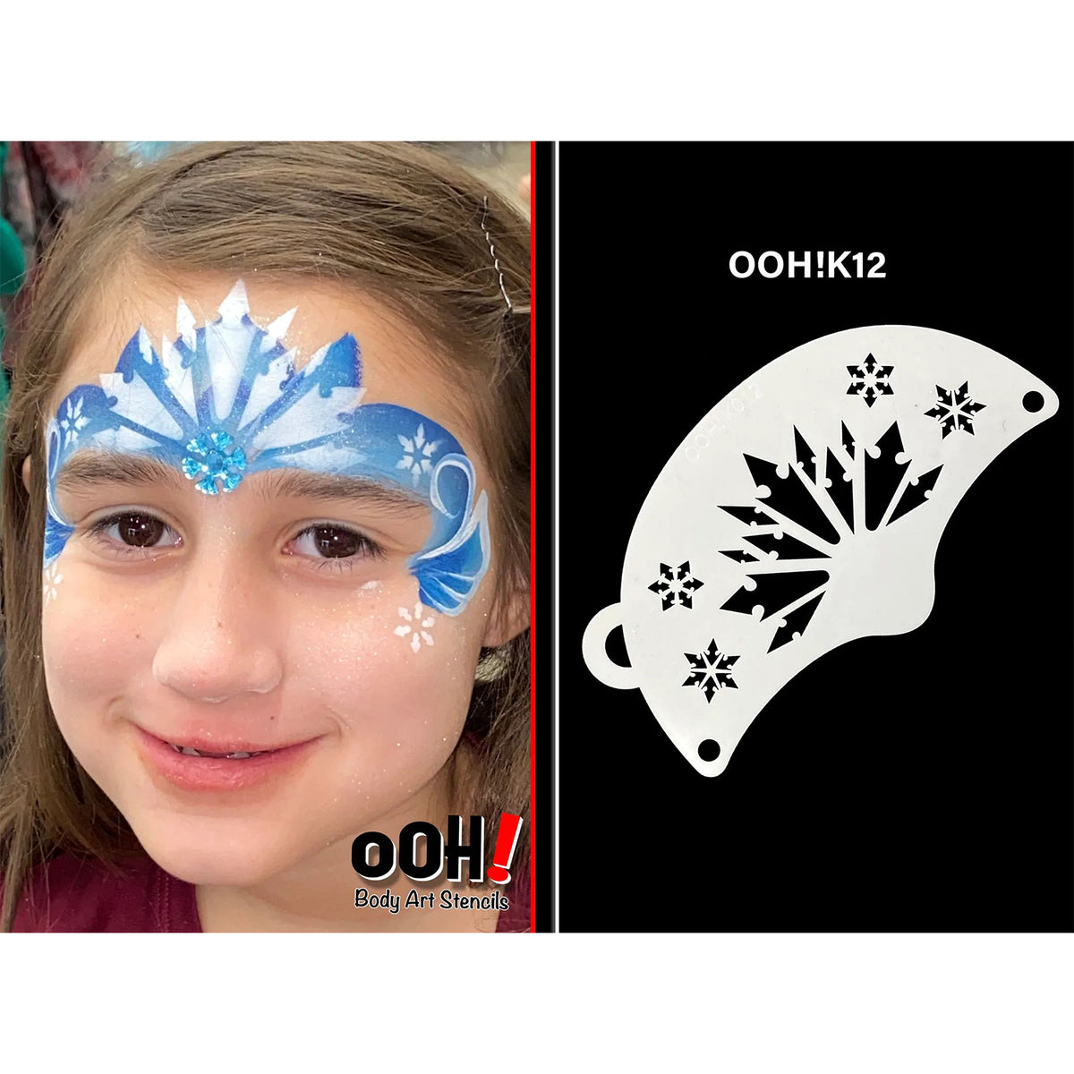 Ooh! Mask Stencil - Snowflake Princess