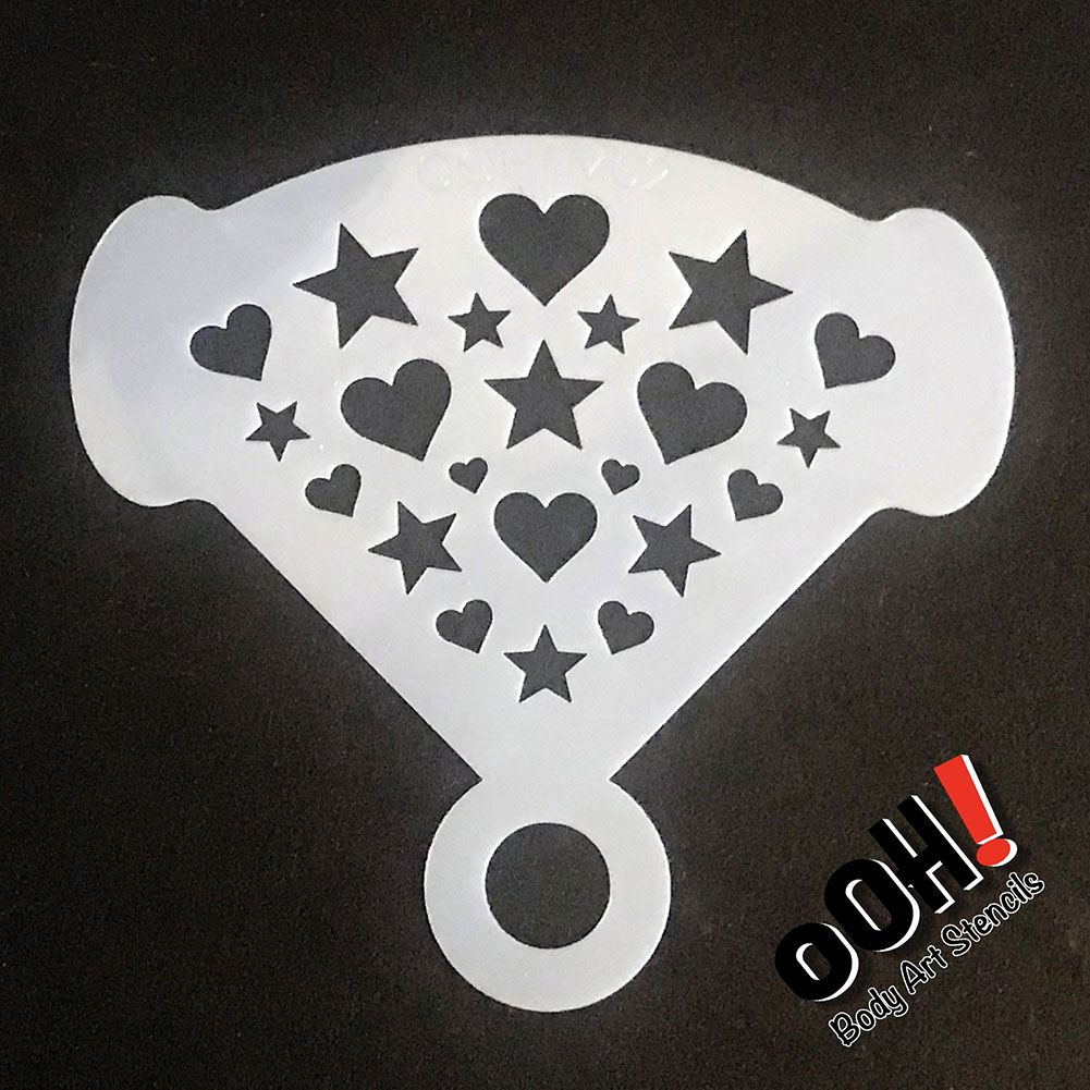 Ooh! Mirror Stencil - Hearts &amp; Stars