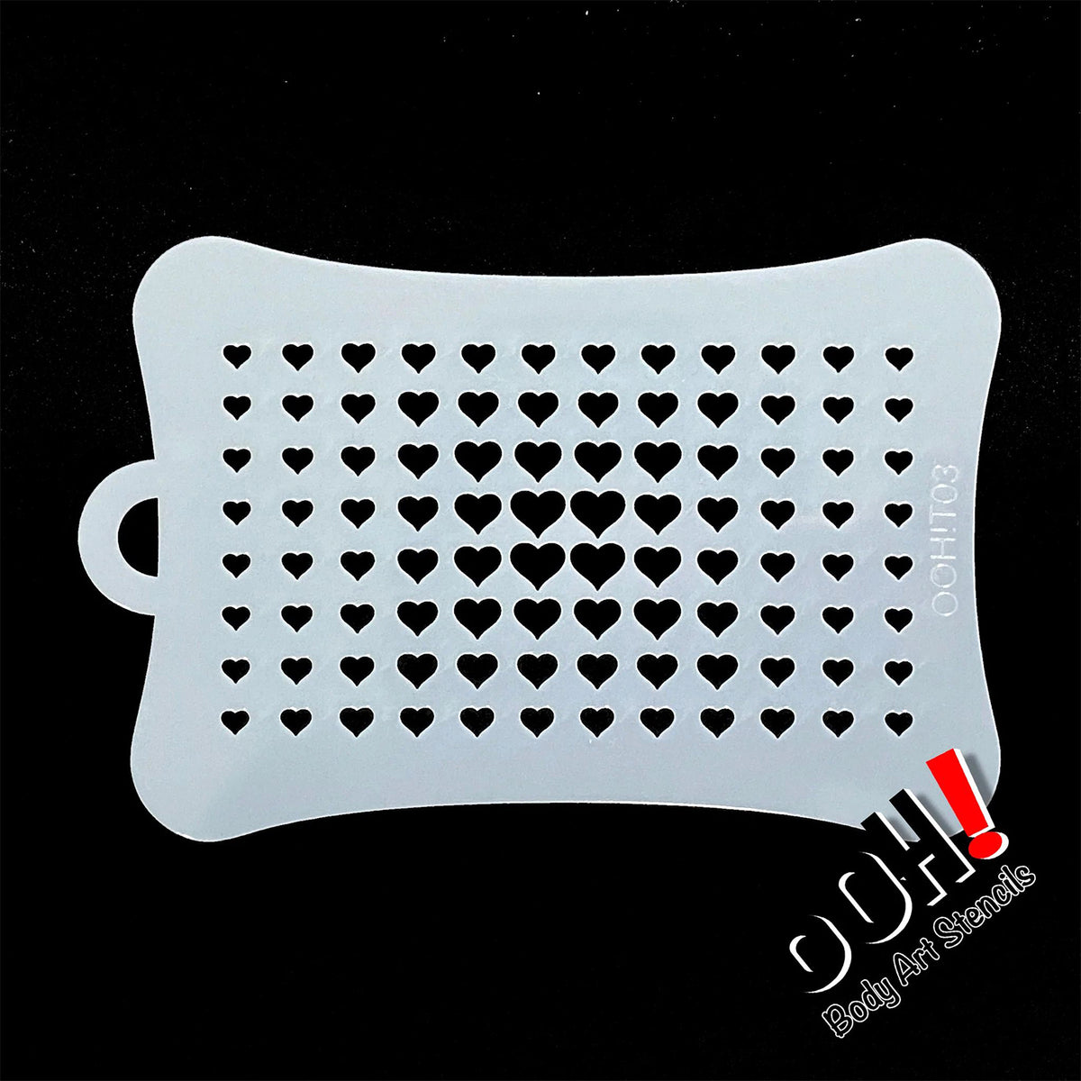 Ooh! Texture Stencil - Heart Halftone