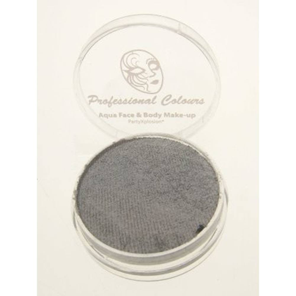 PartyXplosion Silver Aqua Face Paints - Pearl Silver (30 gm)