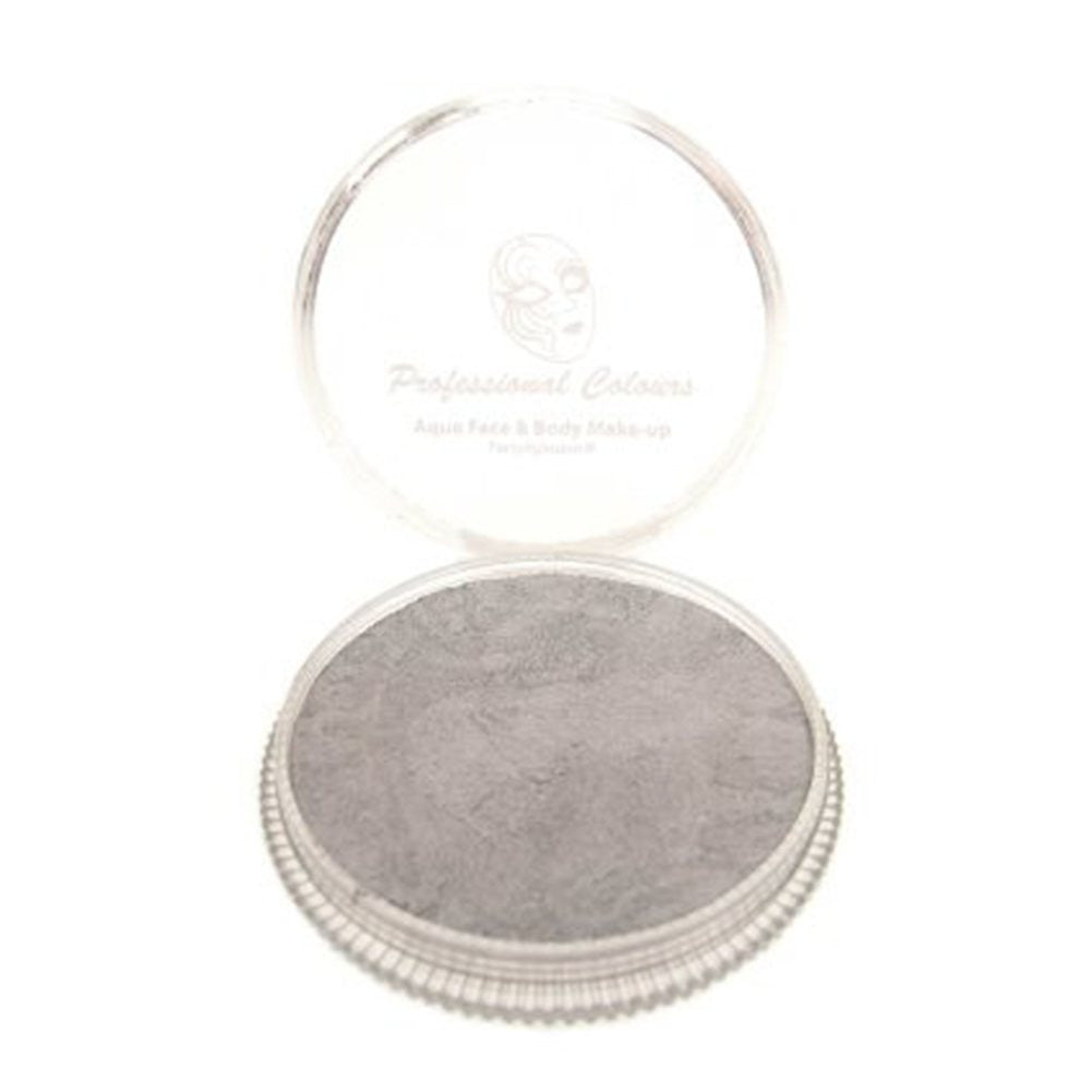 PartyXplosion Silver Aqua Face Paints - Pearl Silver (30 gm)