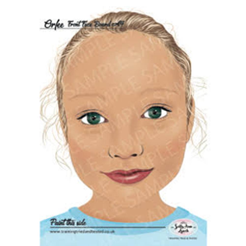 Sally-Ann Lynch Face Painting Practice Board - Orfee Child (A4)